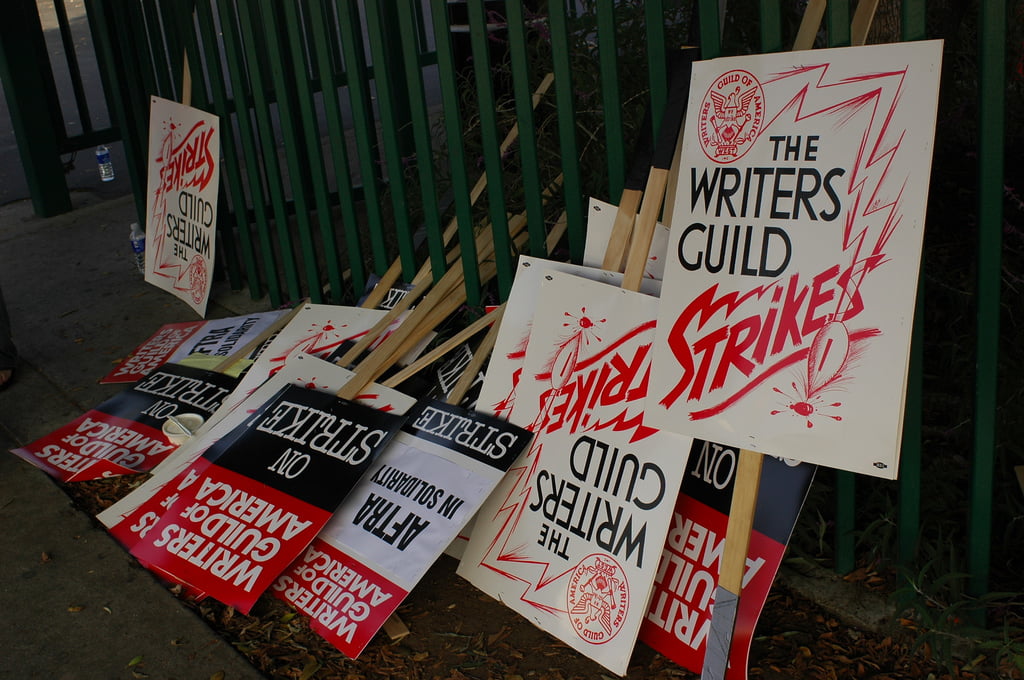 This is first image of wga writers strike article