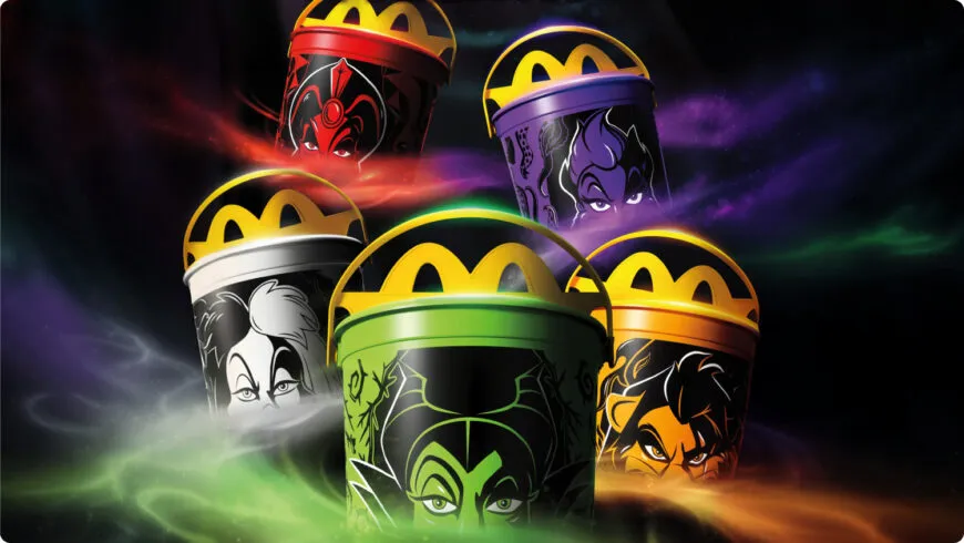 McDonald's Halloween Happy Meal Boo Buckets showing new character designs and handles